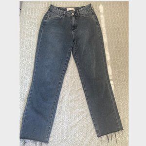 High Waist Dark Gray Pacsun Mom Jeans